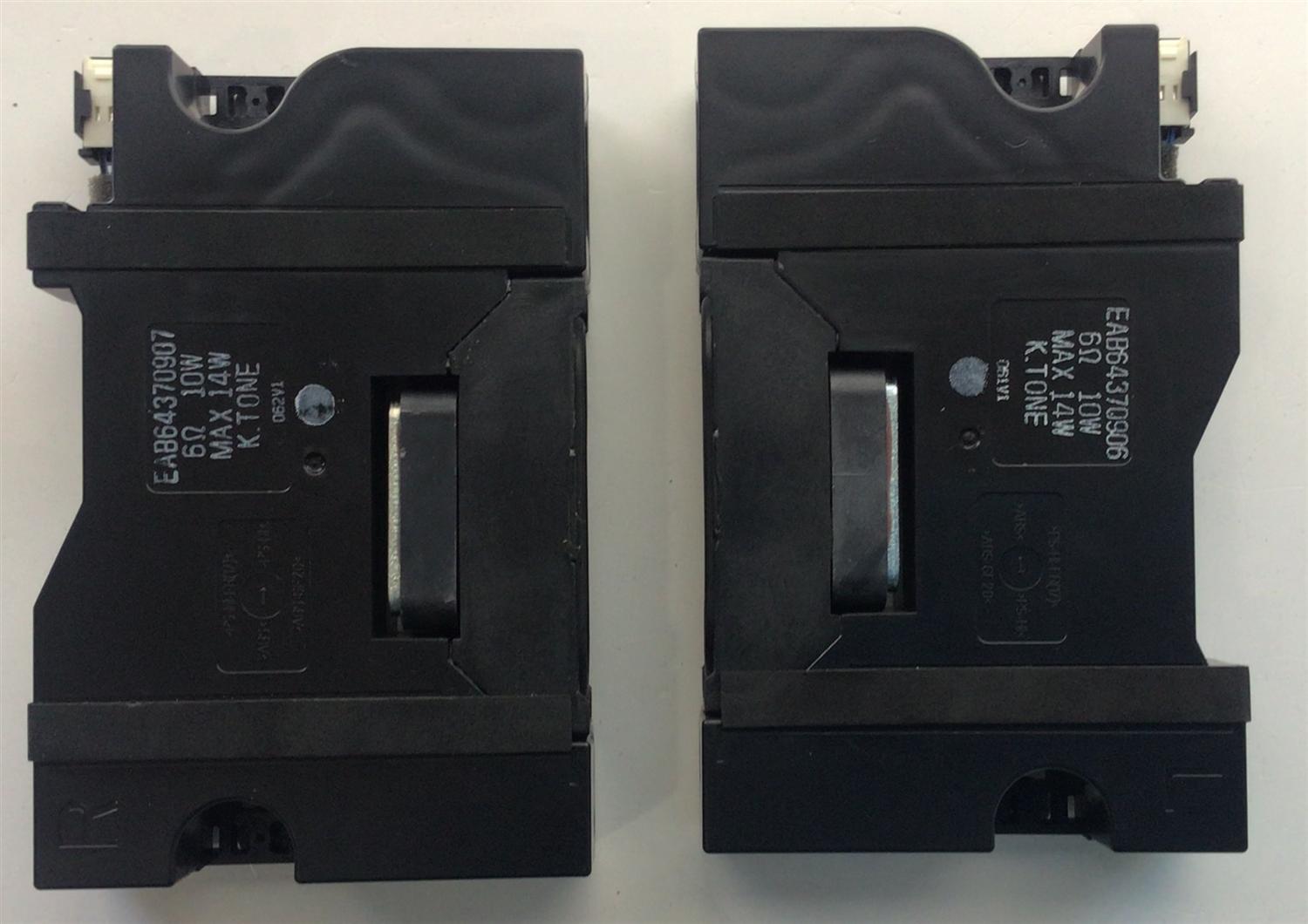 KIT DE BOCINAS (2PZ) PARA TV LG / NUMERO DE PARTE EAB64370907 / EAB64370906 / 6Ω / 10W / MAX 14W / PANEL NC550DGG-AAGPA / MODELO 55UQ7070ZUE.BUSFLKR - Imagen 4